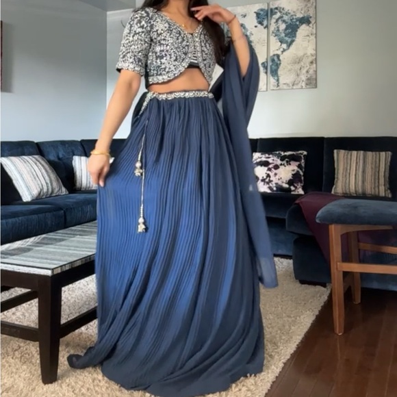 Blue Lehenga - Picture 3 of 3